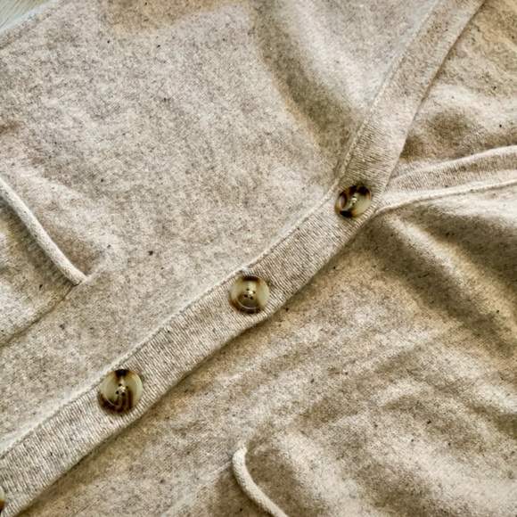 Madewell Marled Beige Button-Up Cardigan with Pockets - Picture 5 of 5